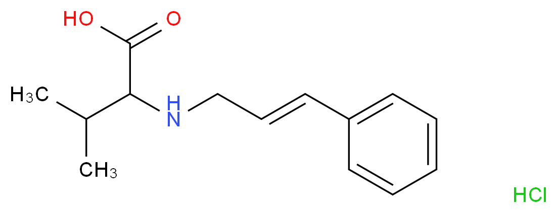 2-(cinnamylamino)-3-methylbutanoic acid hydrochloride_Molecular_structure_CAS_)
