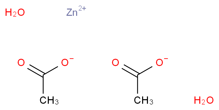 Zinc acetate dihydrate, ACS_Molecular_structure_CAS_5970-45-6)