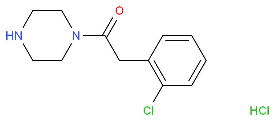 2-(2-chlorophenyl)-1-(piperazin-1-yl)ethan-1-one hydrochloride_Molecular_structure_CAS_)
