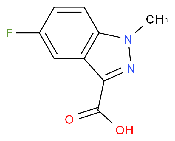 5-Fluoro-1-methyl-1H-indazole-3-carboxylic acid_Molecular_structure_CAS_886368-88-3)