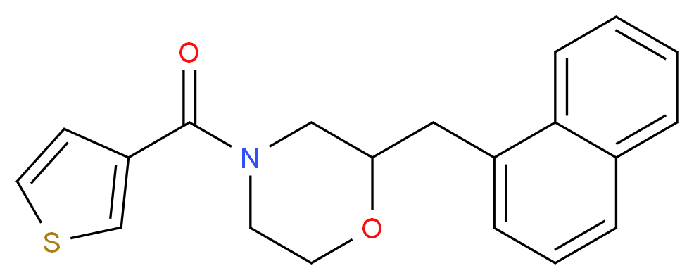2-(1-naphthylmethyl)-4-(3-thienylcarbonyl)morpholine_Molecular_structure_CAS_)