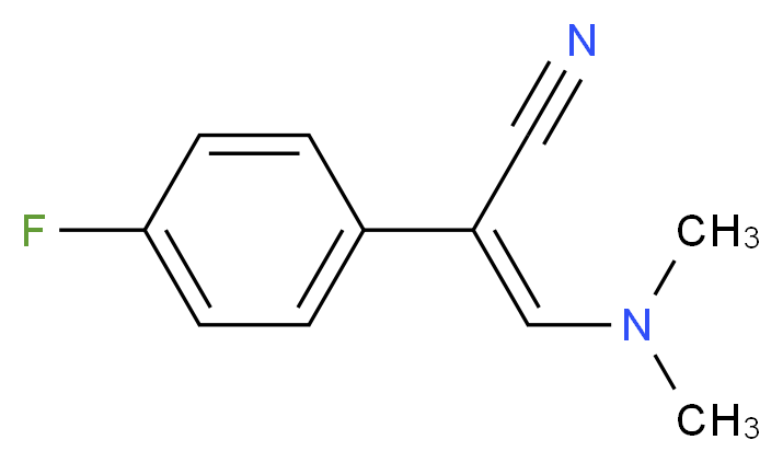 3-(Dimethylamino)-2-(4-fluorophenyl)acrylonitrile_Molecular_structure_CAS_)