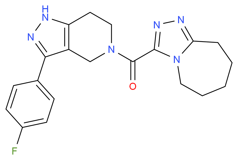3-{[3-(4-fluorophenyl)-1,4,6,7-tetrahydro-5H-pyrazolo[4,3-c]pyridin-5-yl]carbonyl}-6,7,8,9-tetrahydro-5H-[1,2,4]triazolo[4,3-a]azepine_Molecular_structure_CAS_)