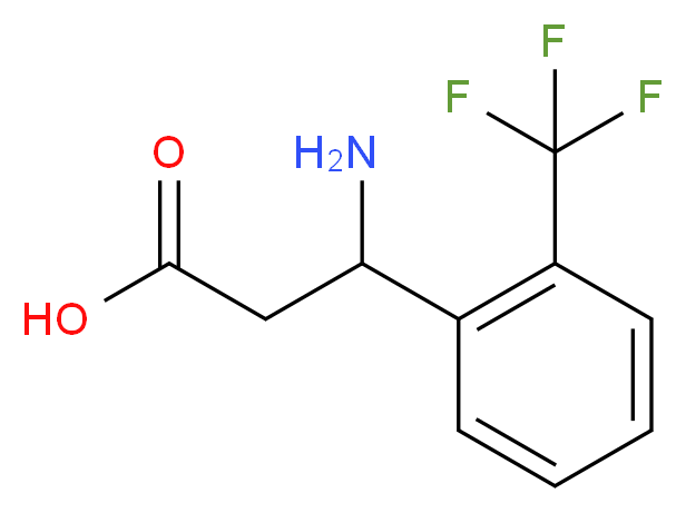 3-AMINO-3-(2-TRIFLUOROMETHYL-PHENYL)-PROPIONIC ACID_Molecular_structure_CAS_299165-24-5)