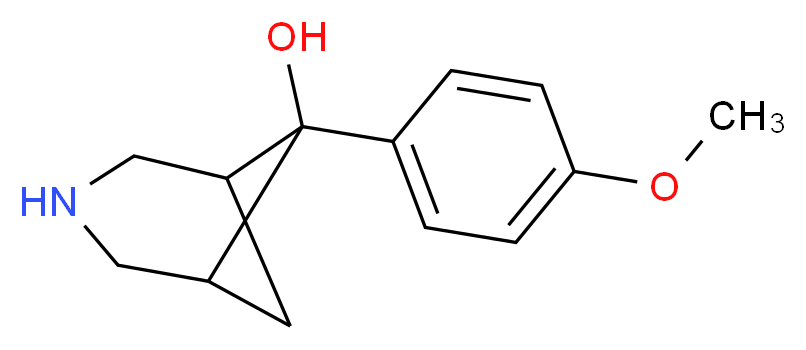 6-(4-methoxyphenyl)-3-azabicyclo[3.1.1]heptan-6-ol_Molecular_structure_CAS_)