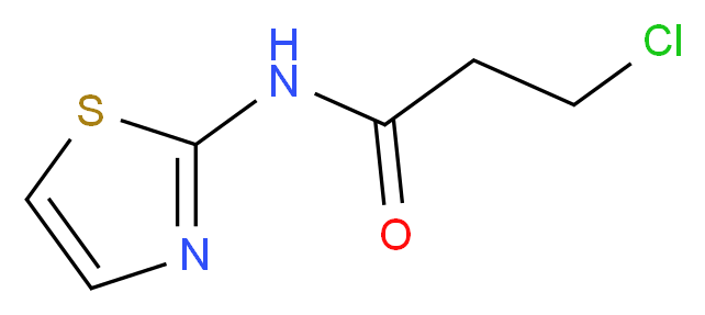 3-Chloro-N-1,3-thiazol-2-ylpropanamide_Molecular_structure_CAS_26774-38-9)