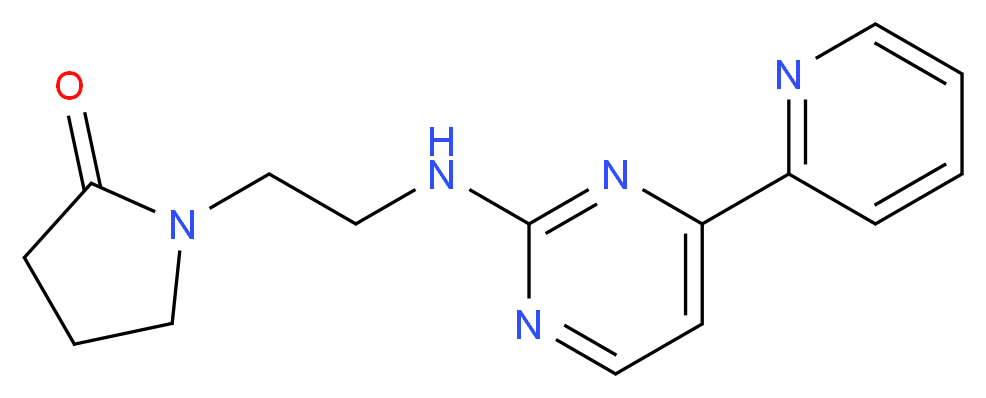 1-(2-{[4-(2-pyridinyl)-2-pyrimidinyl]amino}ethyl)-2-pyrrolidinone_Molecular_structure_CAS_)