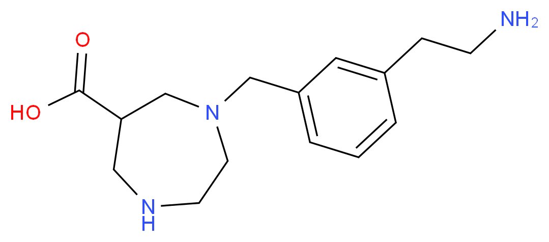 1-[3-(2-aminoethyl)benzyl]-1,4-diazepane-6-carboxylic acid_Molecular_structure_CAS_)