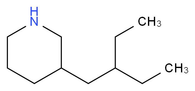 3-(2-Ethylbutyl)piperidine_Molecular_structure_CAS_)