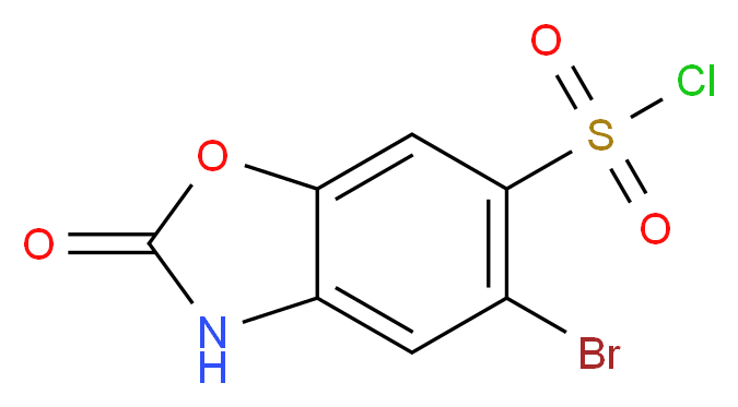 5-bromo-2-oxo-2,3-dihydro-1,3-benzoxazole-6-sulfonyl chloride_Molecular_structure_CAS_)