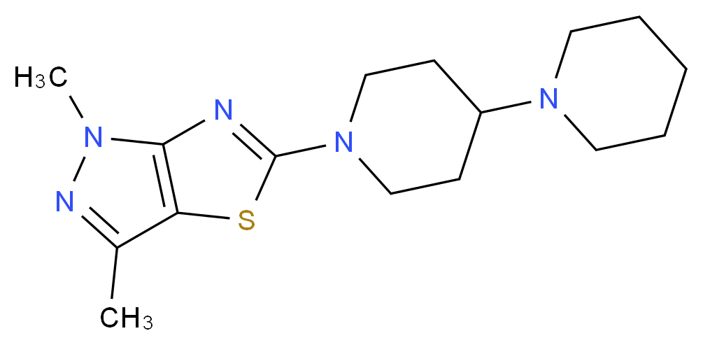1'-(1,3-dimethyl-1H-pyrazolo[3,4-d][1,3]thiazol-5-yl)-1,4'-bipiperidine_Molecular_structure_CAS_)