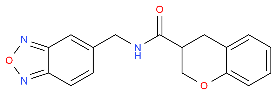 N-(2,1,3-benzoxadiazol-5-ylmethyl)chromane-3-carboxamide_Molecular_structure_CAS_)