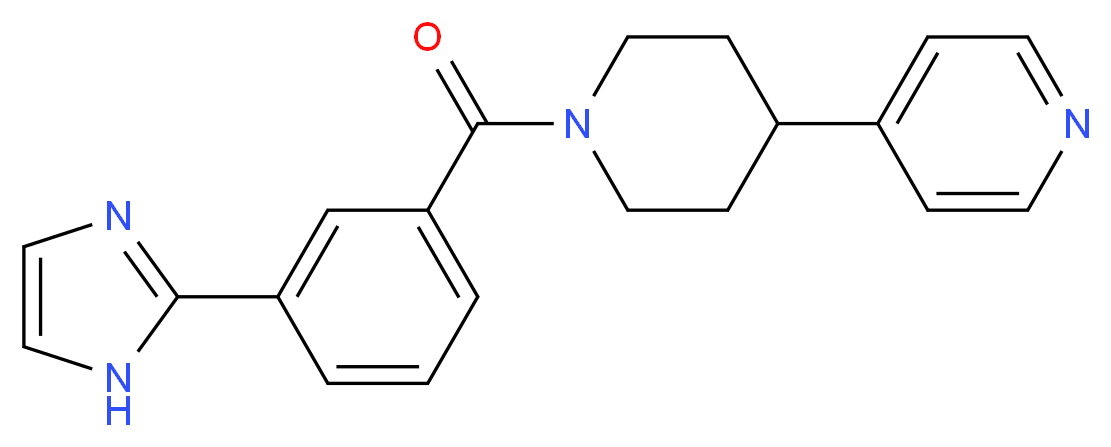 4-{1-[3-(1H-imidazol-2-yl)benzoyl]-4-piperidinyl}pyridine_Molecular_structure_CAS_)