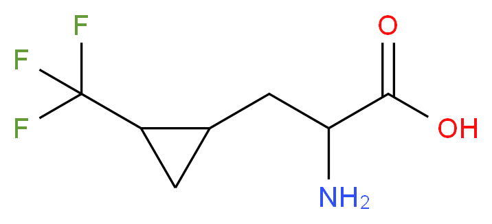 2-amino-3-[2-(trifluoromethyl)cyclopropyl]propanoic acid_Molecular_structure_CAS_)