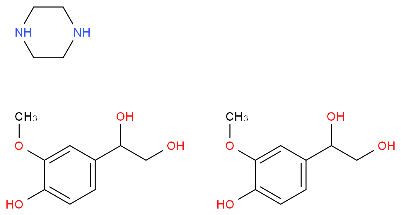 4-Hydroxy-3-methoxyphenylglycol hemipiperazinium salt_Molecular_structure_CAS_67423-45-4)