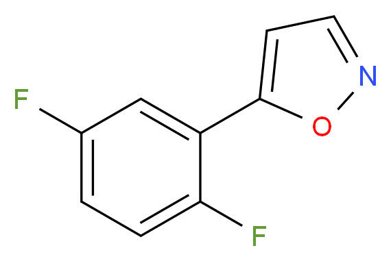 5-(2,5-Difluorophenyl)isoxazole_Molecular_structure_CAS_)
