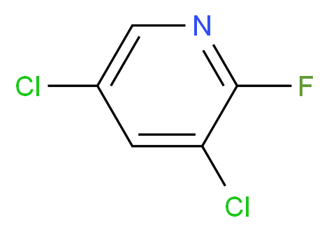2-Fluoro-3,5-dichloropyridine_Molecular_structure_CAS_823-56-3)