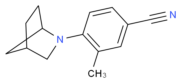 4-{2-azabicyclo[2.2.1]heptan-2-yl}-3-methylbenzonitrile_Molecular_structure_CAS_)