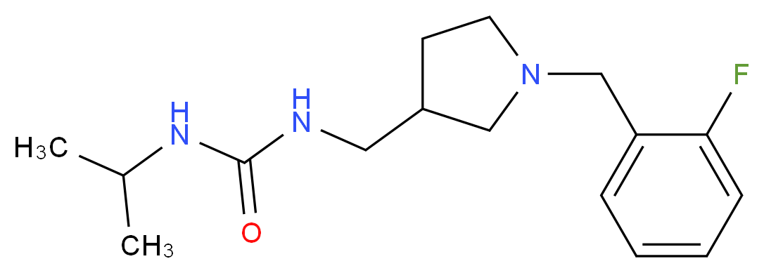 N-{[1-(2-fluorobenzyl)pyrrolidin-3-yl]methyl}-N'-isopropylurea_Molecular_structure_CAS_)