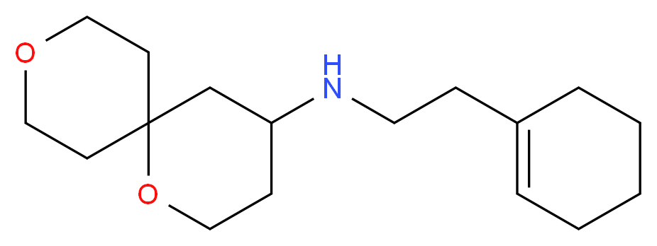 (2-cyclohex-1-en-1-ylethyl)1,9-dioxaspiro[5.5]undec-4-ylamine_Molecular_structure_CAS_)