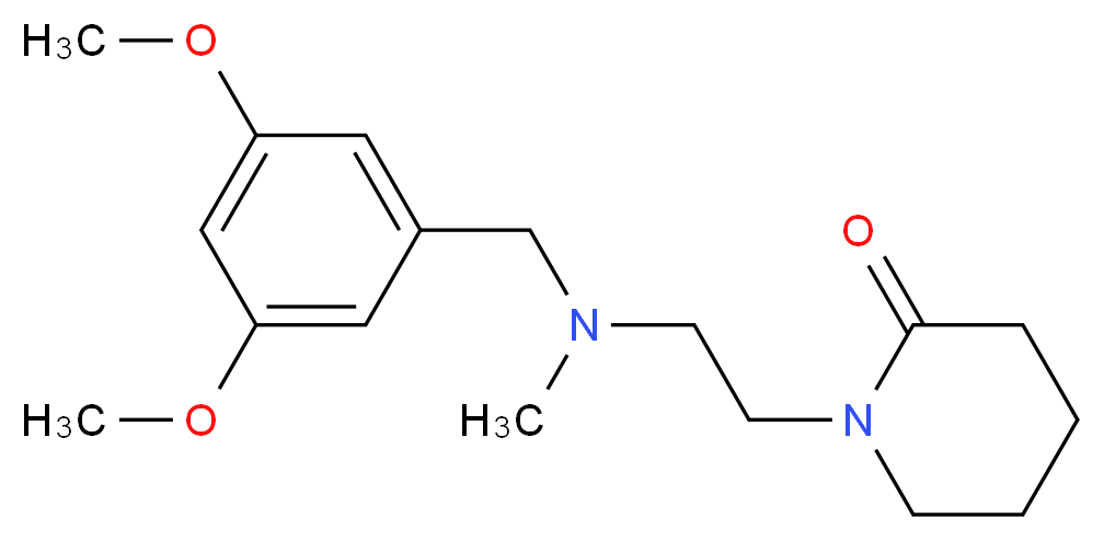1-{2-[(3,5-dimethoxybenzyl)(methyl)amino]ethyl}piperidin-2-one_Molecular_structure_CAS_)
