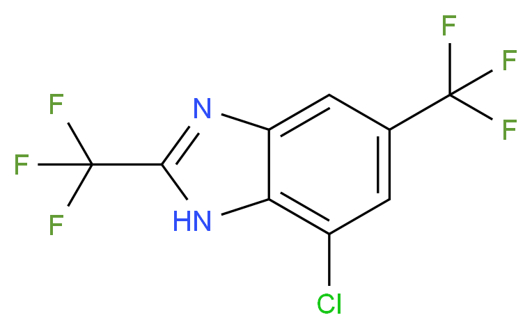 2,5-Bis(trifluoromethyl)-7-chloro-1H-benzimidazole_Molecular_structure_CAS_)