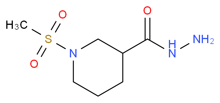 1-(Methylsulfonyl)piperidine-3-carbohydrazide_Molecular_structure_CAS_832741-28-3)