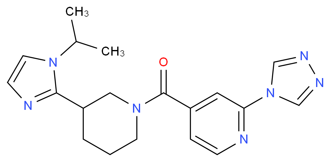 4-{[3-(1-isopropyl-1H-imidazol-2-yl)piperidin-1-yl]carbonyl}-2-(4H-1,2,4-triazol-4-yl)pyridine_Molecular_structure_CAS_)