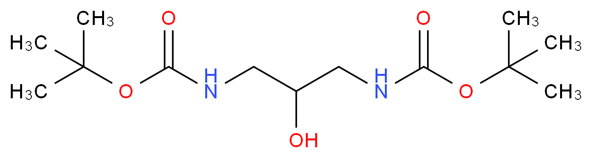 tert-Butyl N-{3-[(tert-butoxycarbonyl)amino]-2-hydroxypropyl}carbamate_Molecular_structure_CAS_)