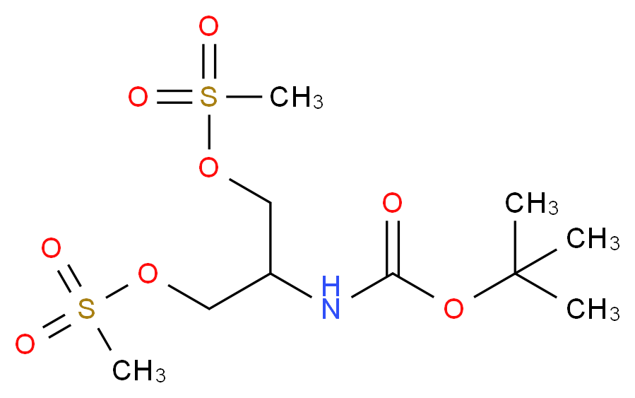 2-((tert-Butoxycarbonyl)amino)propane-1,3-diyl dimethanesulfonate_Molecular_structure_CAS_213475-70-8)