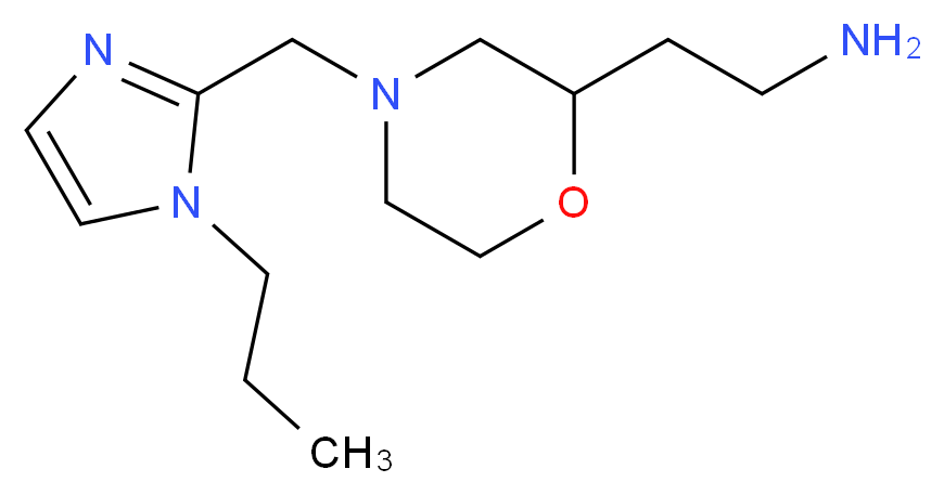 (2-{4-[(1-propyl-1H-imidazol-2-yl)methyl]morpholin-2-yl}ethyl)amine_Molecular_structure_CAS_)