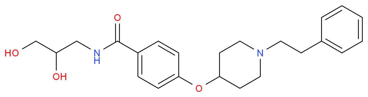 N-(2,3-dihydroxypropyl)-4-{[1-(2-phenylethyl)-4-piperidinyl]oxy}benzamide_Molecular_structure_CAS_)