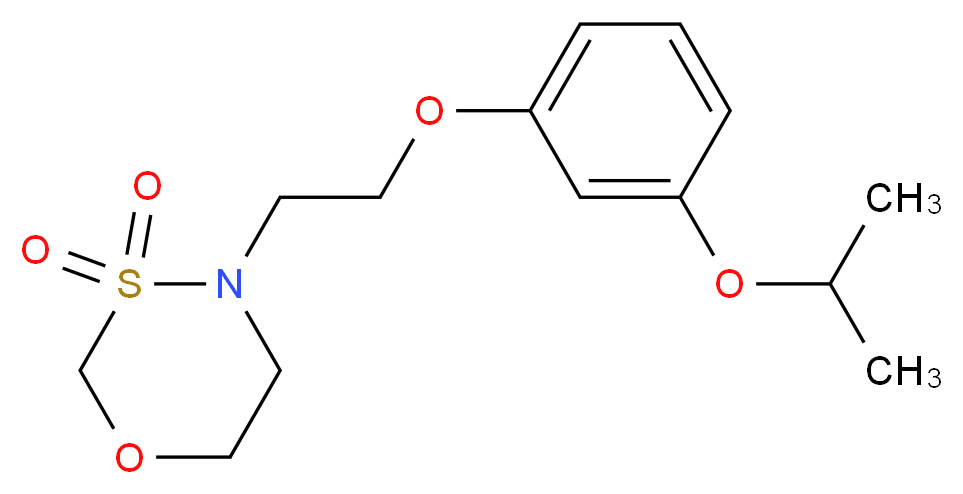 4-[2-(3-isopropoxyphenoxy)ethyl]-1,3,4-oxathiazinane 3,3-dioxide_Molecular_structure_CAS_)
