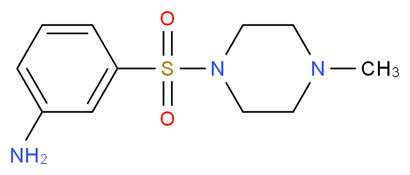 3-[(4-methylpiperazine-1-)sulfonyl]aniline_Molecular_structure_CAS_)