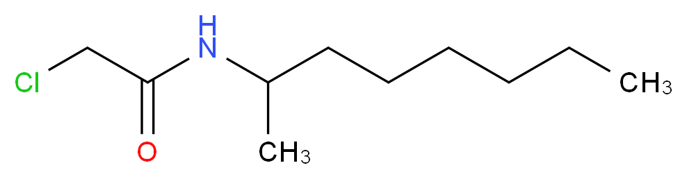2-chloro-N-(1-methylheptyl)acetamide_Molecular_structure_CAS_23602-04-2)