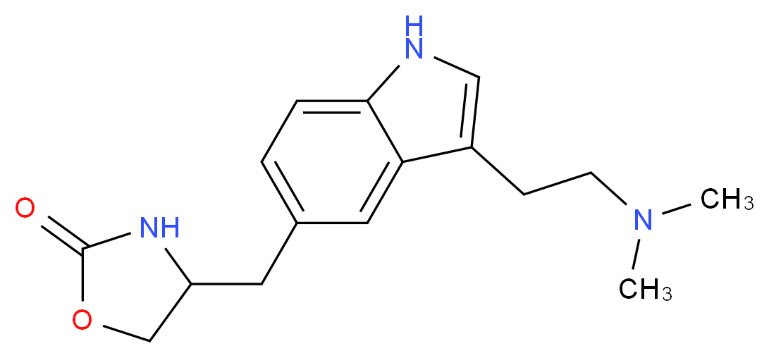 4-((3-(2-(dimethylamino)ethyl)-1H-indol-5-yl)methyl)oxazolidin-2-one_Molecular_structure_CAS_)