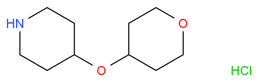 4-(oxan-4-yloxy)piperidine hydrochloride_Molecular_structure_CAS_)