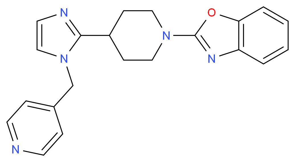 2-{4-[1-(4-pyridinylmethyl)-1H-imidazol-2-yl]-1-piperidinyl}-1,3-benzoxazole_Molecular_structure_CAS_)