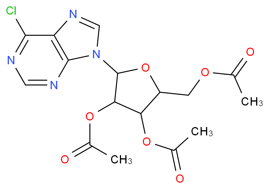 2,3,5-Tri-O-acetyl-6-chloropurine-9-β-D-ribofuranoside_Molecular_structure_CAS_5987-73-5)