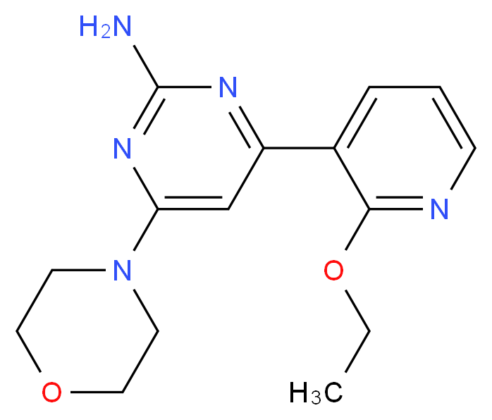 4-(2-ethoxypyridin-3-yl)-6-morpholin-4-ylpyrimidin-2-amine_Molecular_structure_CAS_)