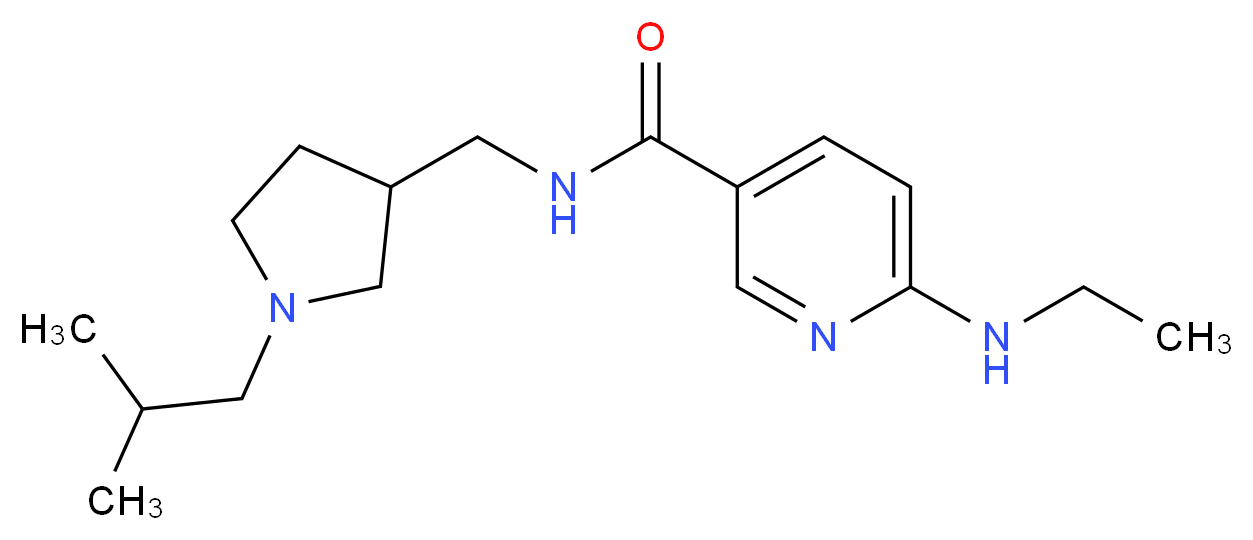 6-(ethylamino)-N-[(1-isobutyl-3-pyrrolidinyl)methyl]nicotinamide_Molecular_structure_CAS_)