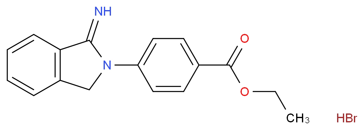 ethyl 4-(1-imino-1,3-dihydro-2H-isoindol-2-yl)benzoate hydrobromide_Molecular_structure_CAS_)