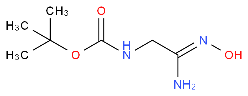tert-Butyl (N-hydroxycarbamimidoylmethyl)carbamate_Molecular_structure_CAS_)