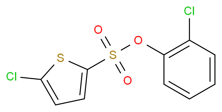 2-chlorophenyl 5-chlorothiophene-2-sulphonate_Molecular_structure_CAS_)