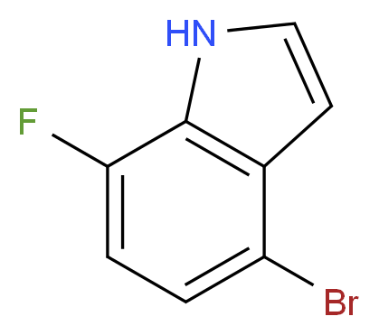 4-Bromo-7-fluoroindole_Molecular_structure_CAS_883500-66-1)