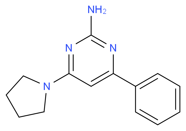 4-phenyl-6-pyrrolidin-1-ylpyrimidin-2-amine_Molecular_structure_CAS_424810-78-6)