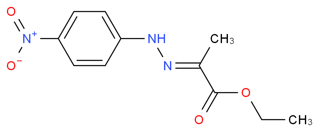 (E)-Ethyl 2-(2-(4-nitrophenyl)hydrazono propanoate_Molecular_structure_CAS_73647-04-8)