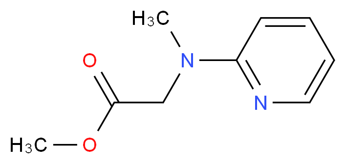 Methyl 2-(methyl(pyridin-2-yl)amino)acetate_Molecular_structure_CAS_1250236-70-4)