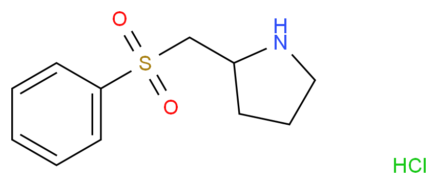 2-[(Phenylsulfonyl)methyl]pyrrolidine hydrochloride_Molecular_structure_CAS_)