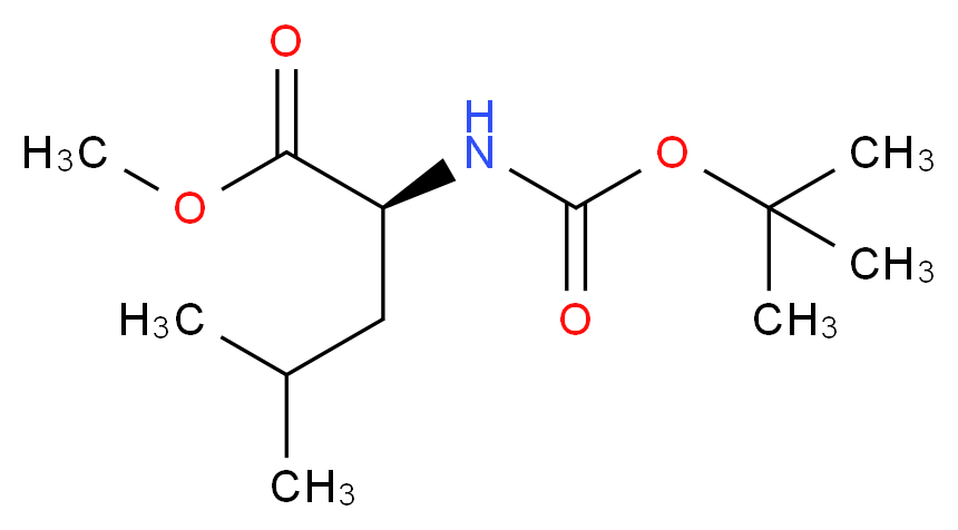 N-(tert-Butoxycarbonyl)-L-leucine methyl ester_Molecular_structure_CAS_63096-02-6)